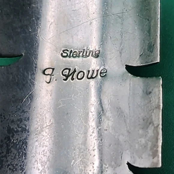 G. Howe Navajo Sterling Feather Pendant with Multi-stone Inlay - Picture 5 of 6